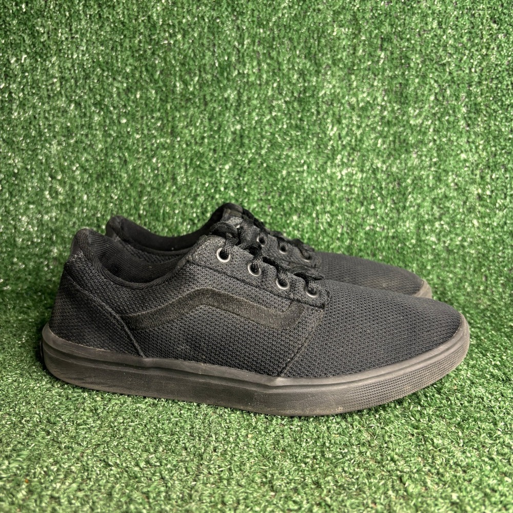 Vans Chapman Lite Mesh Low Top Skateboarding Sneakers Black Mens 7.5 (Womens 9)